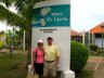 Brenda and Rick at Gates to St. Lucia